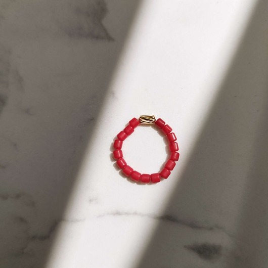 pierścionki elastyczne Pierścionek Red Coral