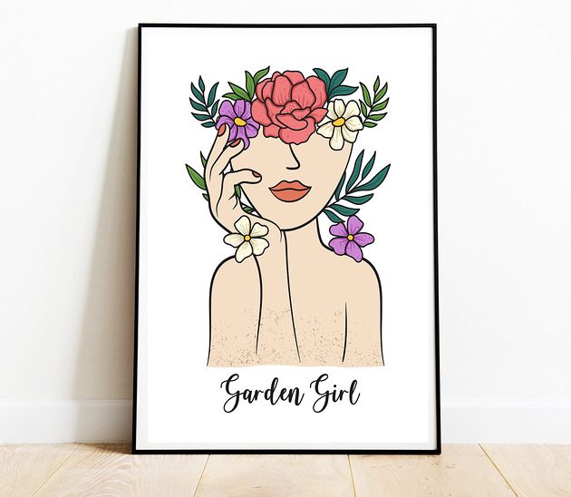 plakaty Plakat Garden Girl, Plakat Na Ścianę MS-PLAK-0035