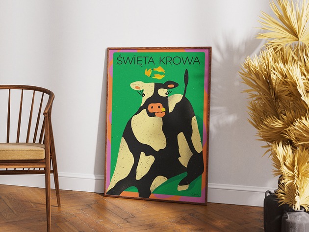 plakaty Plakat "Święta krowa"