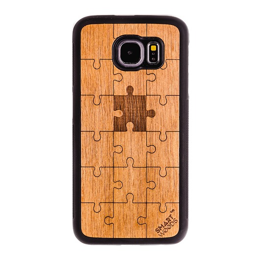 OBUDOWA,  ETUI SAMSUNG GALAXY S6, PUZZLE CEDAR Smartwoods