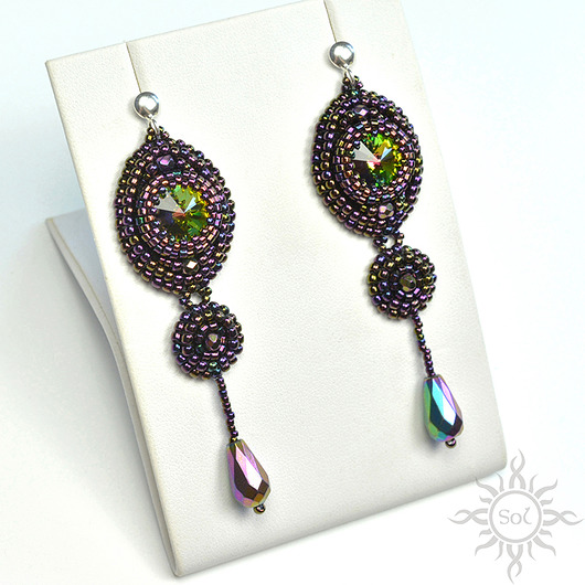 kolczyki swarovski Electra, kolczyki z kryształami Swarovskiego
