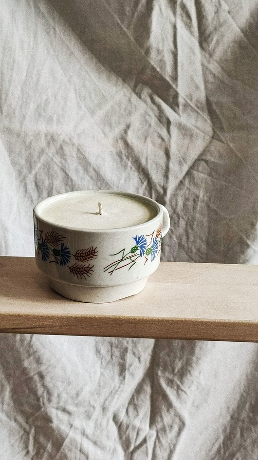 świece zapachowe Świeca sojowa Vintage, Soft lemon