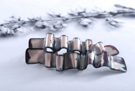 RIBBON  rusty  &#8211; kolczyki Dorota Oyrzanowska