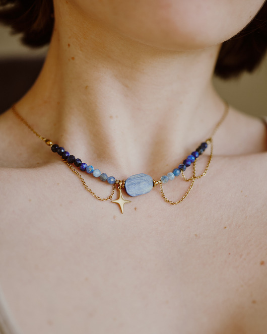 złote naszyjniki Nagareboshi, naszyjnik spadająca gwiazda