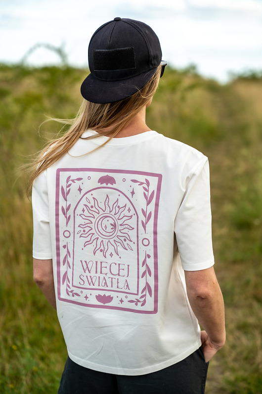 t-shirt damskie Tshirt White-Więcej Światła!