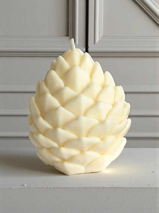 dekoracje świąteczne Świeca sojowa dekoracyjna szyszka