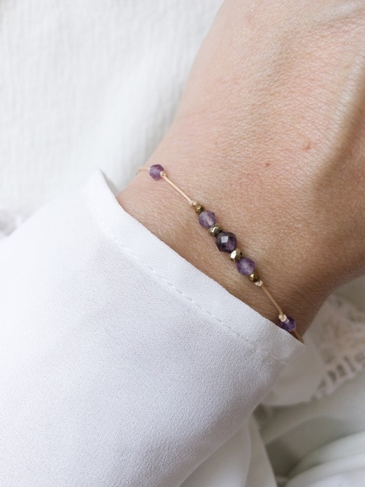 bransoletki z kamieni naturalnych Bransoletka Harmonii - Gold