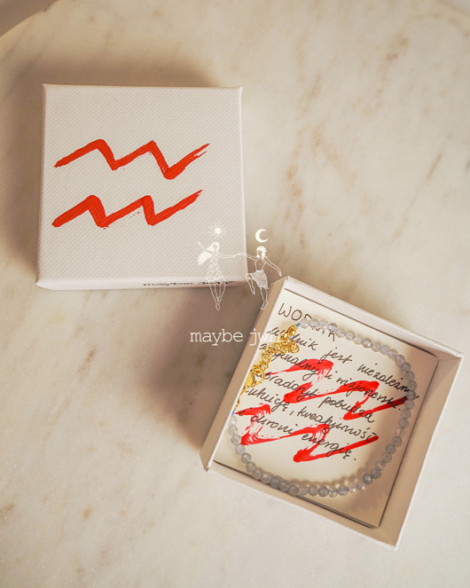 bransoletki z kamieni naturalnych Bransoletka zodiakalna Wodnik