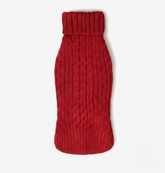 ubranka dla zwierząt Sweterek dla psa Caldo Rosso z wełny merino