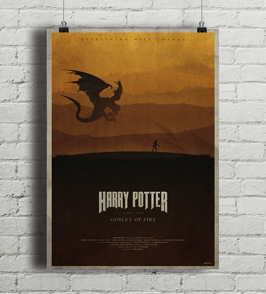 Harry Potter i Czara Ognia - plakat minimalmill