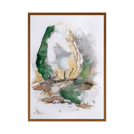 grafiki i ilustracje ORYGINAŁ. Akwarelowy ogród 10 - 30x20cm