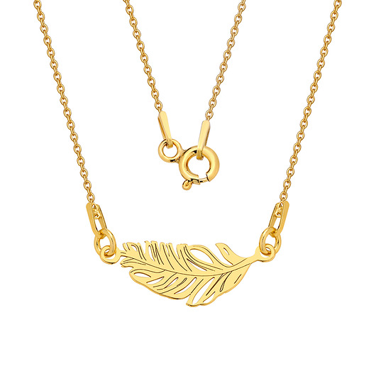 Naszyjnik z piórkiem /827/ MYNESS