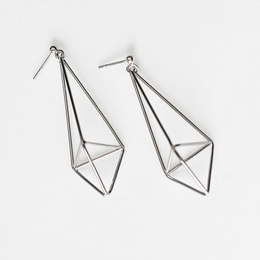 kolczyki srebrne Kolczyki For the Love of Geometry v Silver