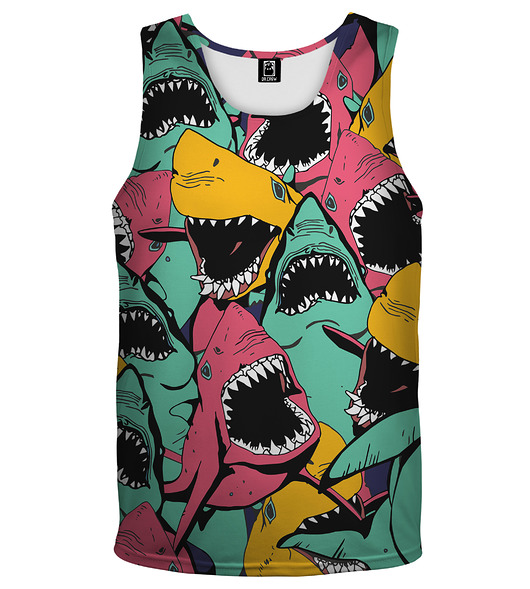 t-shirty męskie DR.CROW Bokserka Męska Angry Sharks