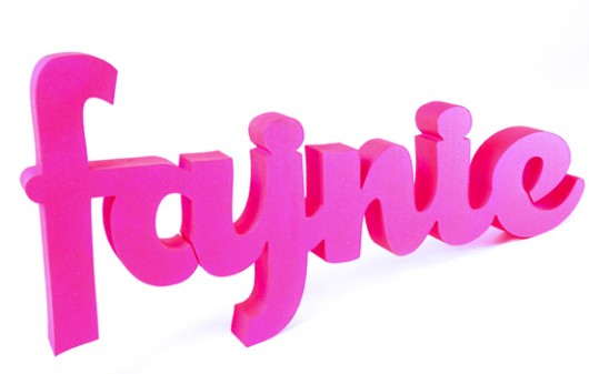 FAJNIE - napis 3D, rozmiar 60x30cm Ledon