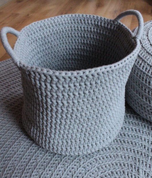 Kosz Big Light Grey LucyandKucy