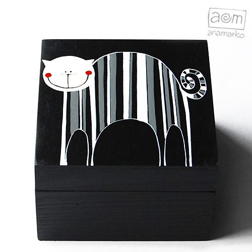 pudełko - black cat 10x10 anamarko
