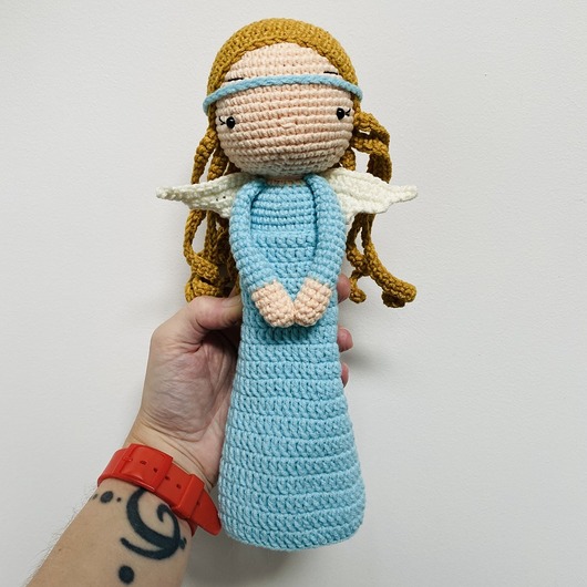 lalki Anioł stróż lalka maskotka szydełkowa handmade