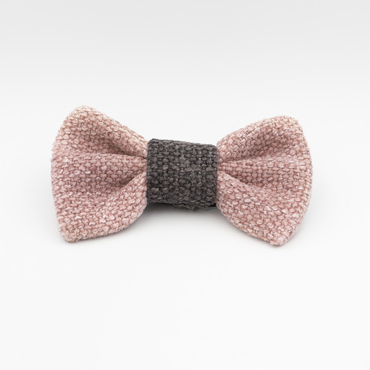 muszki i krawaty Mucha Vintage Lux Off Pink