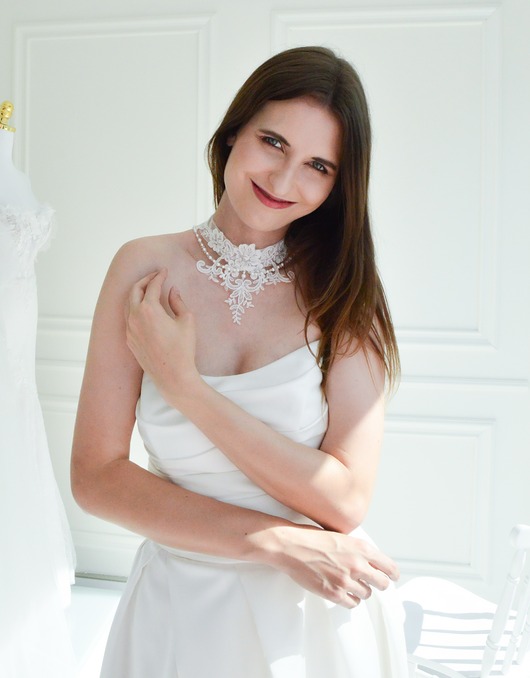 Biżuteria ślubna Choker Aruna