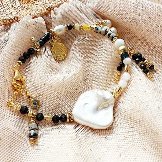 bransoletki z kamieni naturalnych Między Ziemią a Światłem - Bransoletka manifest stylu