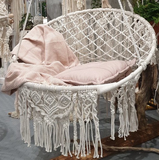 Huśtawka/ fotel podwieszany BOHO HANGING CHAIR  Rootsofmacrame