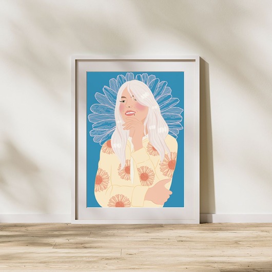 grafiki i ilustracje Plakat "Dziewczyna Pop"