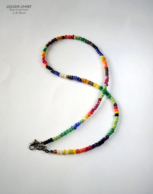 naszyjniki - inne Boho optymistycznie. Bajecznie kolorowy naszyjnik handmade poprawi Ci nastrój