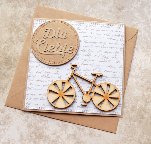 kartki scrapbooking ROWER lover : kartka handmade