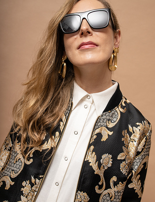 kurtki damskie Bomberka ROKOKOKO black