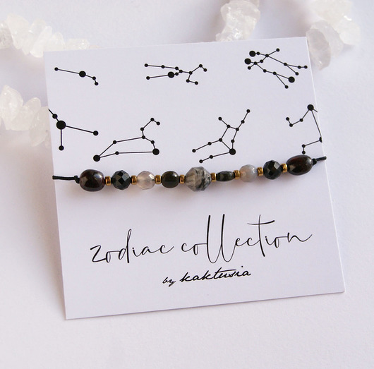 bransoletki z kamieni naturalnych SKORPION - zodiac collection - new