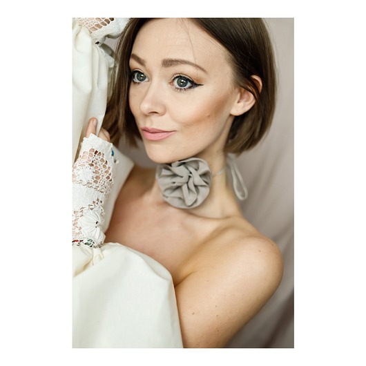 chokery Choker jedwabny