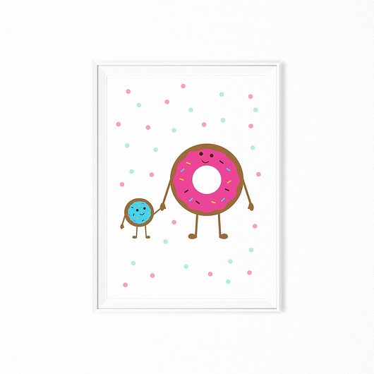 Plakat donuts myscandi