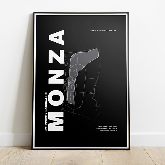 Plakat Tory wyścigowe - Monza Peszkowski Graphic