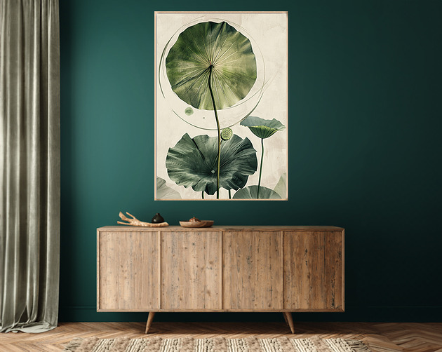 plakaty Lotus - Plakat, druk - Chiński Orient, Harmonia Zen, Roślinny #3