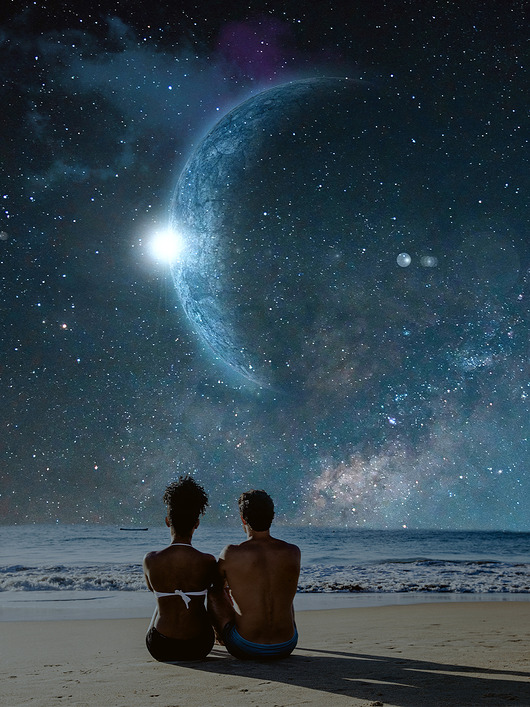 plakaty Plakat / Surrealistyczny Kolaż / Starry Night