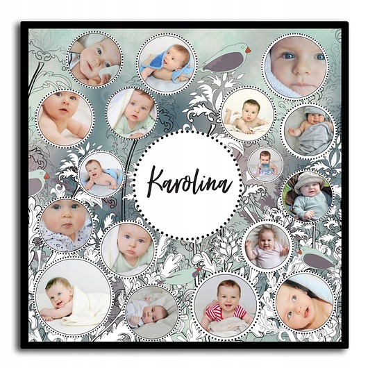 plakaty Plakat ze zdjęciami personalizowany z ptakami