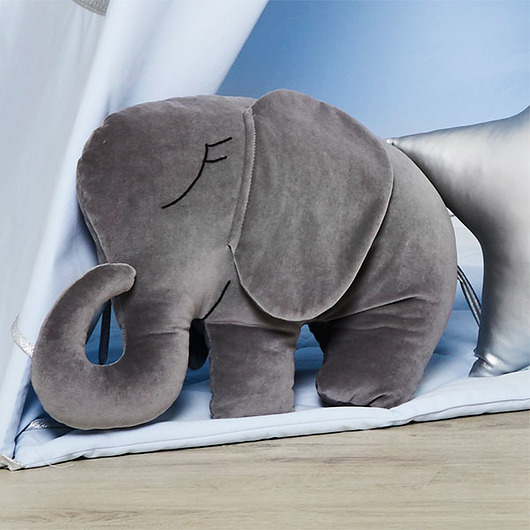 poduszki do pokoju dziecka Poduszka Słoń - Grey