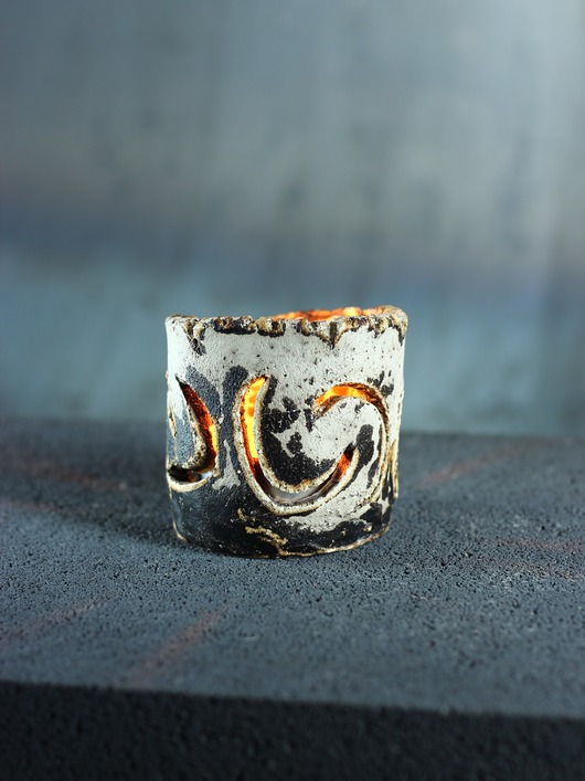 świeczniki i świece Świecznik Boho Ceramiczny z Wycięciami na Tealight