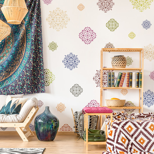 tapety i naklejki ścienne Szablon malarski wielokrotny // MANDALA