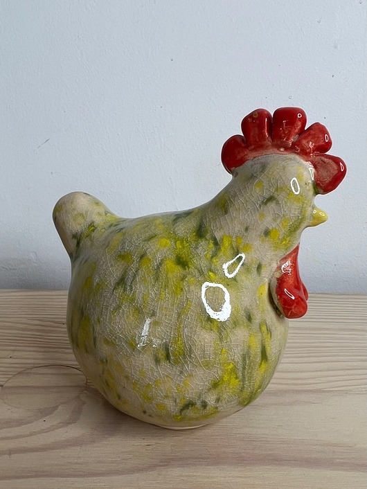 ozdoby wielkanocne Kurka ceramiczna