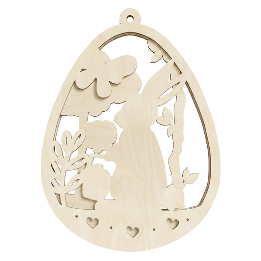 ozdoby wielkanocne Bombka Zawieszka na Wielkanoc AŻUROWA 2D Dekoracja na Okno do Stroika 10cm