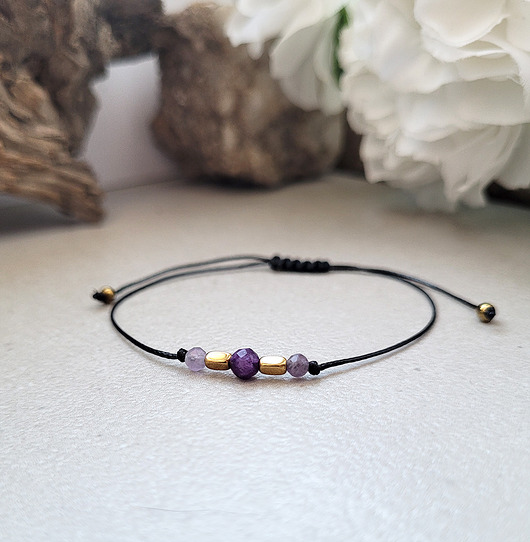 bransoletki z kamieni naturalnych Minimalistyczna na szczęśliwy ZWIĄZEK miłość