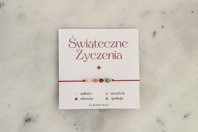 bransoletki na sznurku Świąteczne Życzenia!