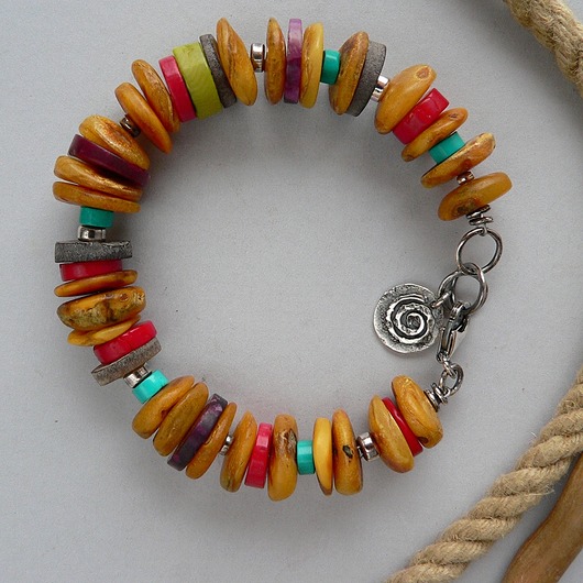 bransoletki srebrne -bursztynowa- bransoletka-