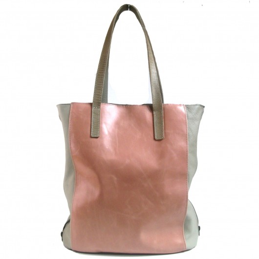 Torba skórzana róż-blush Łagoda