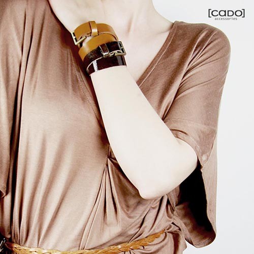 Bransoletka Skórzana Coffee Tilt CADOaccessories