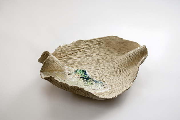 patery i talerze Patera ceramiczna Liść