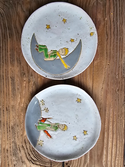 patery i talerze Zestaw talerzyków ceramicznych