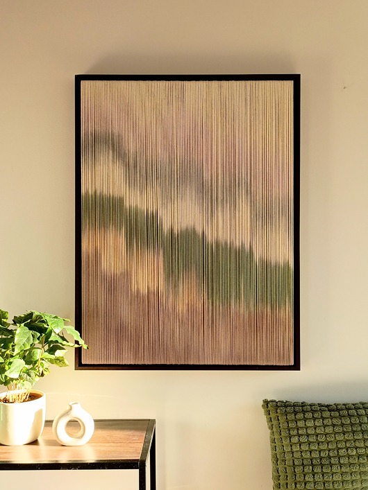 makramy Makramowy obraz w ramie FOREST